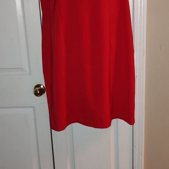 Perceptions New York Red sleeveless Dress  Sz 18 - Picture 2 of 5